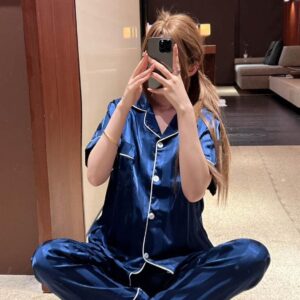 Silk Blue Nightwear Sleepwear