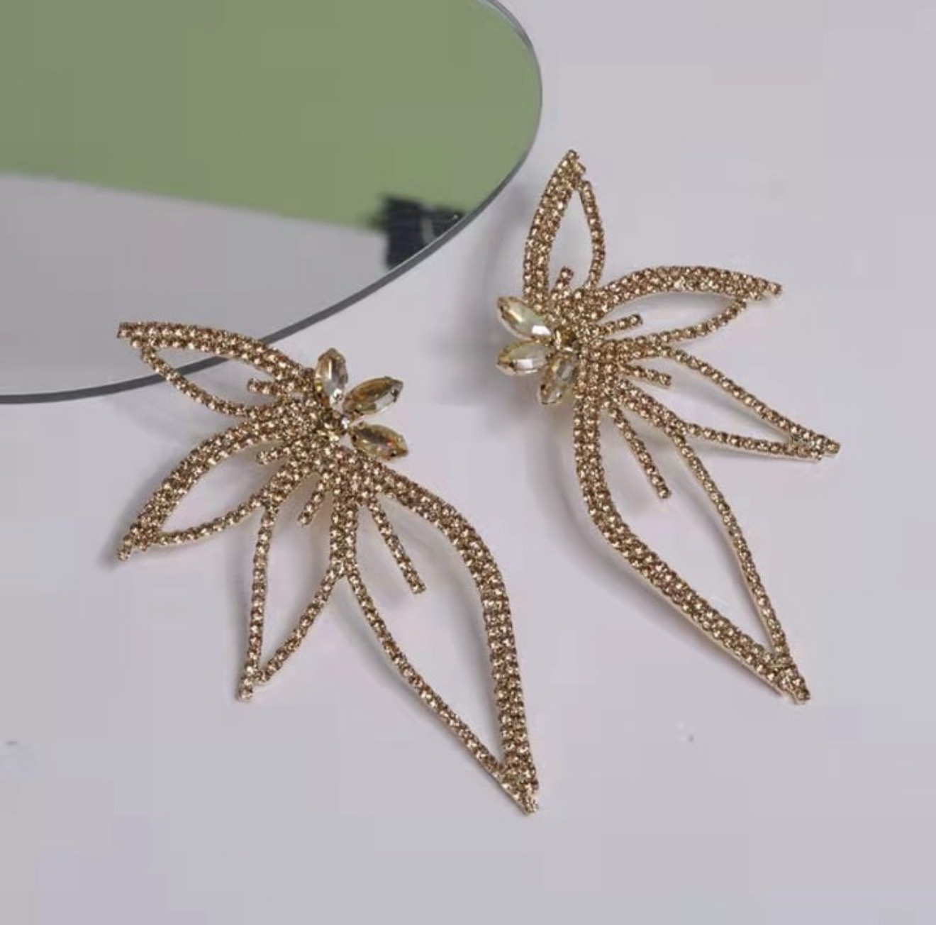 Stone Hoop Earrings for Women - Image 2