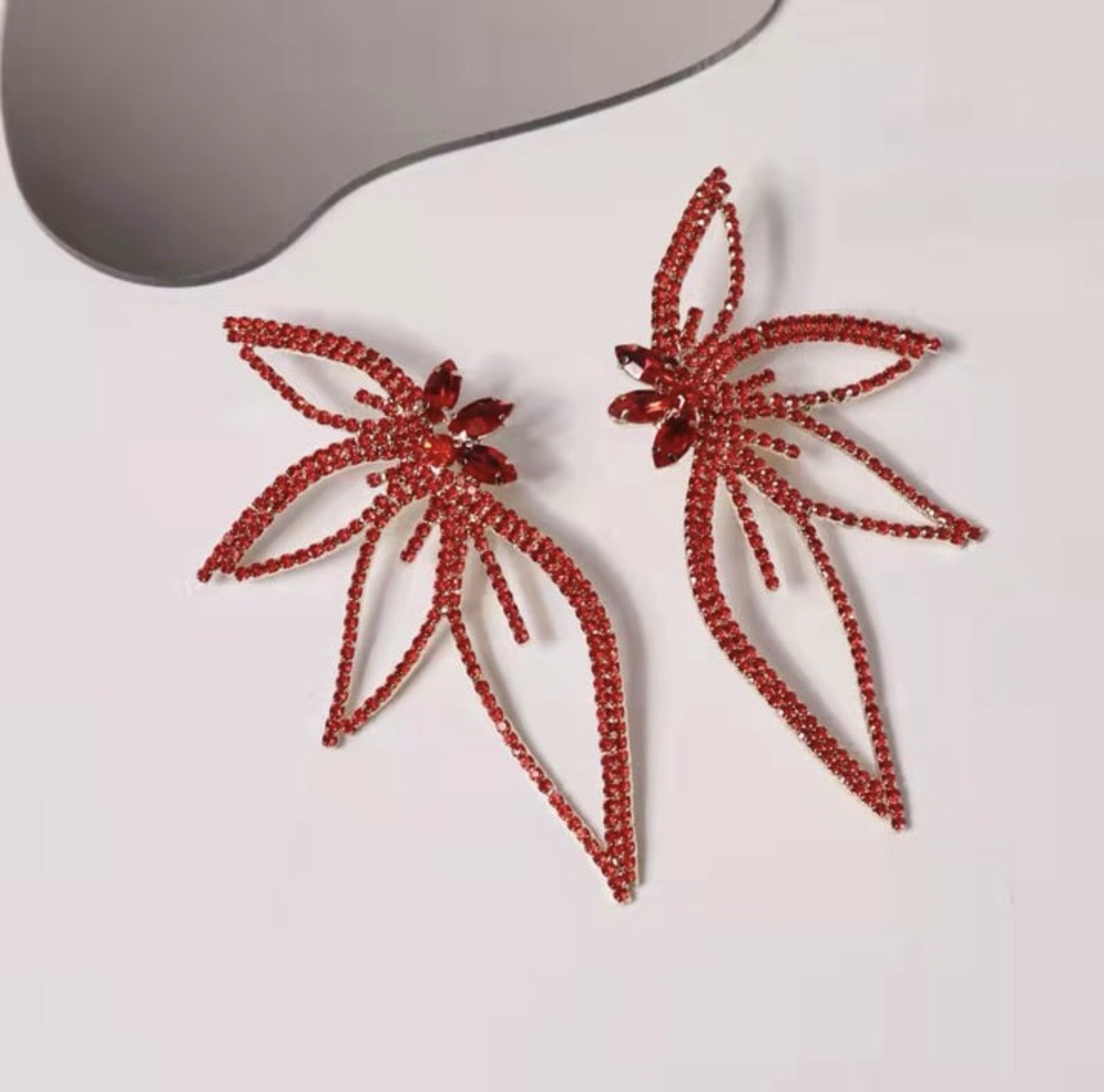 Stone Hoop Earrings for Women - Image 4
